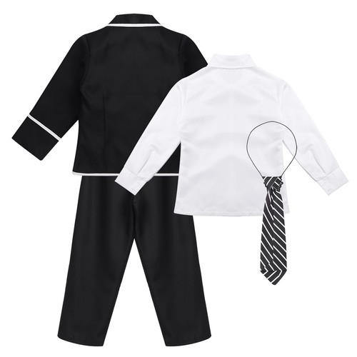Kids Boys/Girls Anime Costume School Uniform Suit Coat Shirt Tie Pants/Skirt Set - Picture 17 of 25