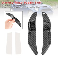 Carbon Look Steering Wheel Paddle Shifter Extension Fit Mini R55 R56 R58 R60 R61