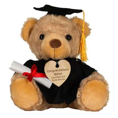HOOLAROO Personalised Graduation Gift Teddy Bear Class of 2025 Grad Bear Pupil Present