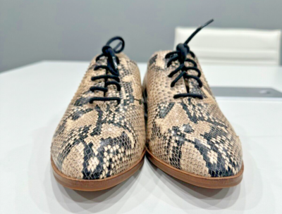 COLE HAAN Women Shoes 8.5 B Snake Print Oxford Leather GOTO  display picture 2