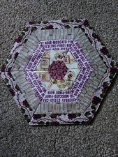 PINOT NOIR MOSCATO TABLE TOPPER NEWLY HANDMADE 