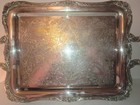 Vintage Silverplate  Wm Rogers 290 Butler Tray & Sheets Rockford 1105 Round Plat — photo 2