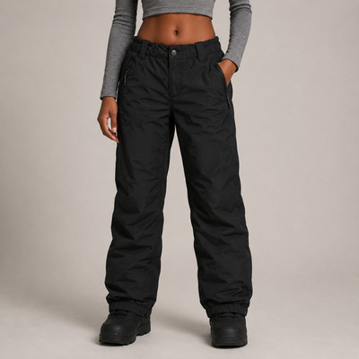 HALTI DryMaxX Snow Ski Rain Pants Womens Medium Black Outdoor Winter Pockets