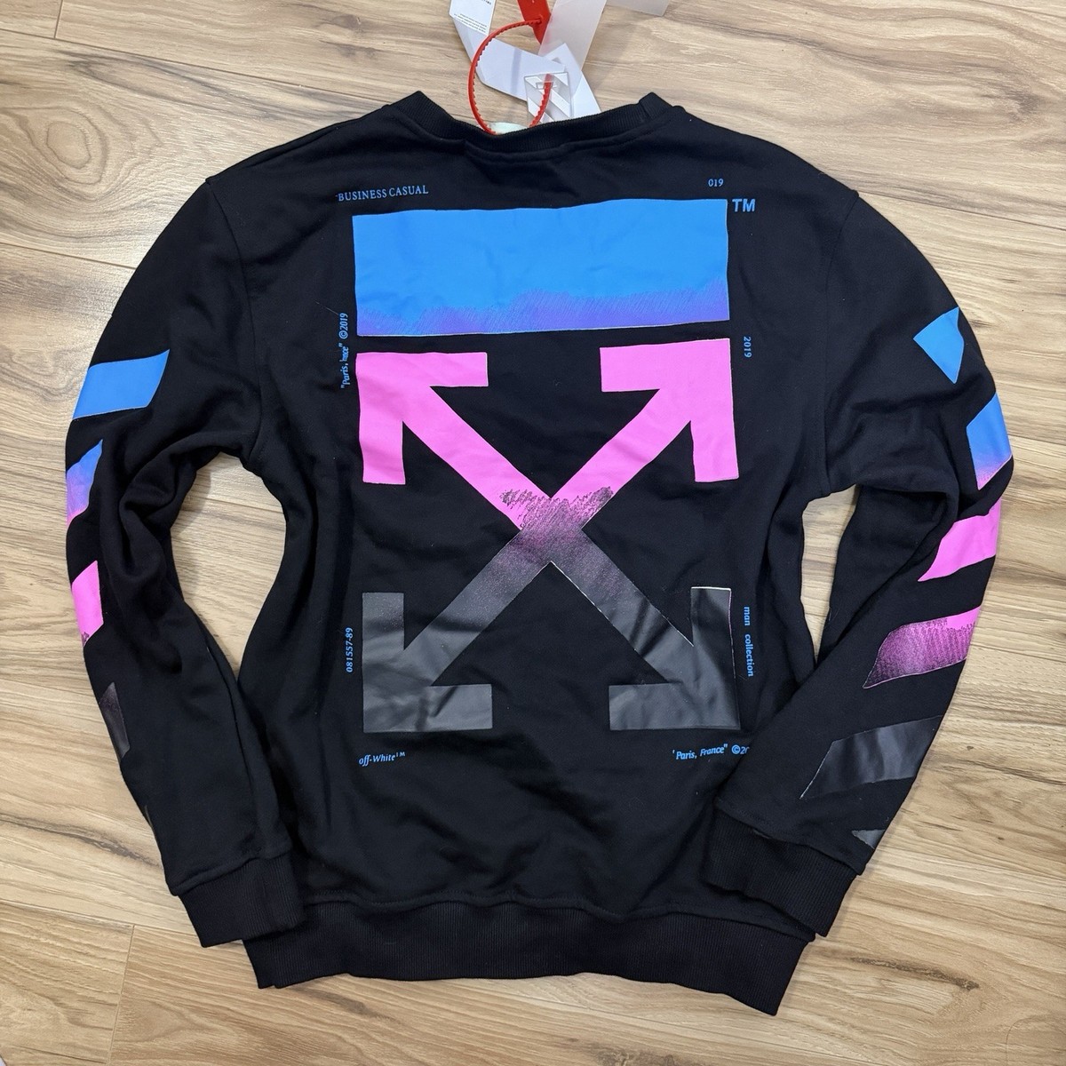 Off-White 19AW Diag グラデーション スウェット Off-White c/o Virgil Abloh 2019 Diag Gradient Arrow Crewneck Black