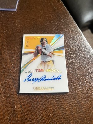 2021 Panini Immaculate Terry Bradshaw All Time Greats Auto /25 Jersey Number!