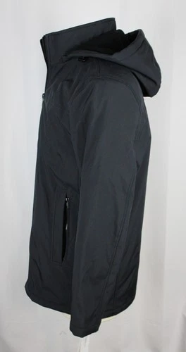 Calvin Klein Infinite Stretch Jacket Mens L Iron Grey Hooded Bib Coat CM024493 image 7
