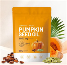 Pumpkin Seed Oil 1000mg  Saw Palmetto 300 Softgels  Prostate Support