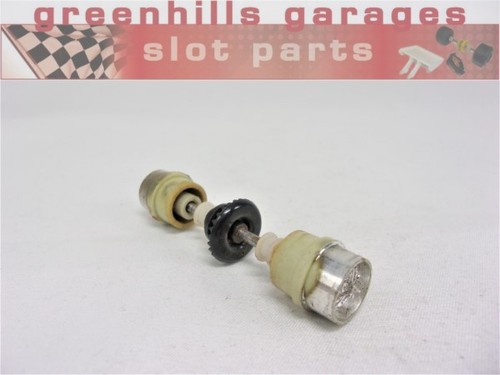 Greenhills Scalextric Porsche 911/935 Hinterachse + Räder silber - gebraucht -P7974**