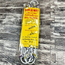 Vtg Slide A Way Antique 3 in pack Heavy Gauge Metal Folding Wire Clothes Hangers