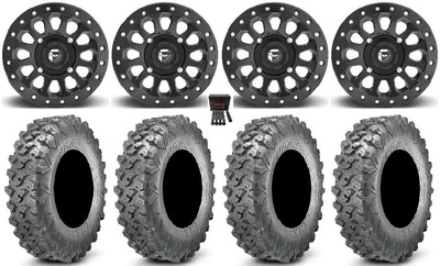 Fuel Vector Beadlock 15'' Wheels Bk 32'' Lynx SXS Tires Can-Am Commander Maverick