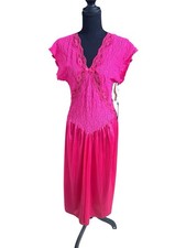 vintage 90s cinema etoile hot pink night gown size L, NWT