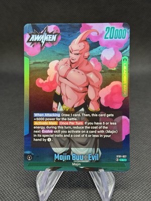 Dragon Ball Fusion Majin Buu/Majin Buu : Evil ST01-027 Leader Story Booster ENG