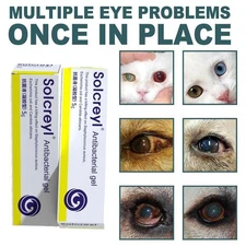 Pet Eye Ointment Cat Tear Eye Drops - Cleanses Tear Stains and Dirt-
