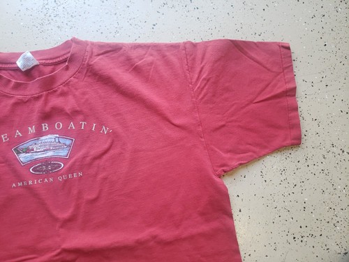 90s Steamboatin' American Queen T-shirt XXL By Desert Heat USA Made 100% Cotton - Picture 11 of 15