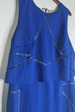 Harper + Liv Size 18 Jet Blue Dress Stretch Women's Plus Double Lined