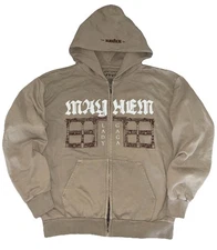 Lady Gaga Opera Haus Hoodie L Beige Full Zip Mayhem Ball 2025 Merch NEW *flaws