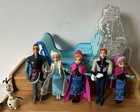 Mattel Disney Frozen Swirling Snow Sled Playset With (5) 3” To 4” Dolls & Olaf