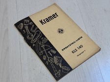 Kramer Ersatzteilliste original, Traktor KLS140, ETL, Schlepper, Oldtimer