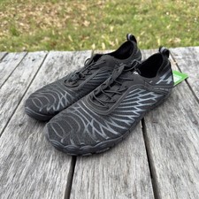Healthy Freedom Mens Barefoot Shoes Black Grey Minimalist Wide Toe Box Size 43