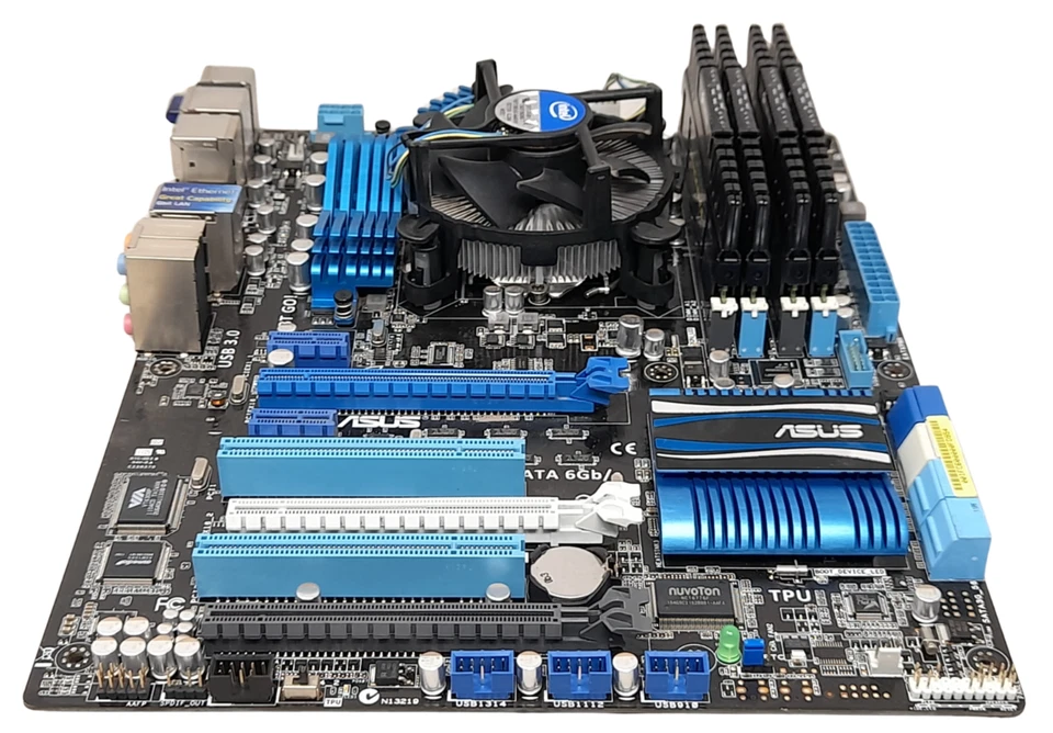 ASUS P8P67 PRO i5-2500K 16GB Corsair Vengeance DDR3 Motherboard CPU RAM Bundle - Image 3 of 4