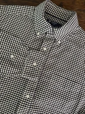Cremieux Men’s Classic Cotton Gingham Long Sleeve Button Up Dress Shirt Size M
