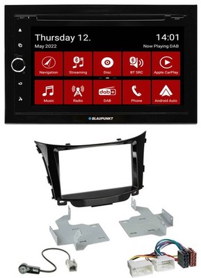 Blaupunkt MP3 DVD Bluetooth DAB 2DIN USB Autoradio für Hyundai i30 (ab 12)