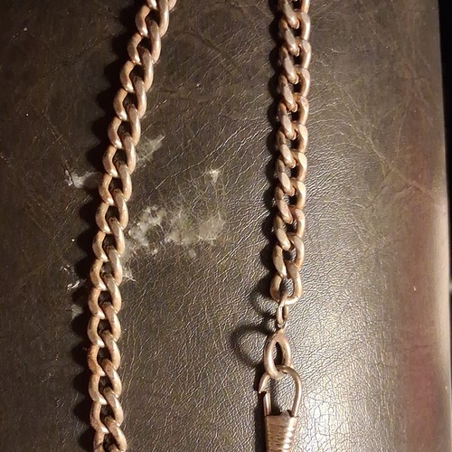 Gold Tone Metal Watch Chain with Clip and Ring, Chain Type Accessory