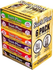 Melt-Resistant Suet Cakes Variety Pack for Birds Squirrels 6 CT