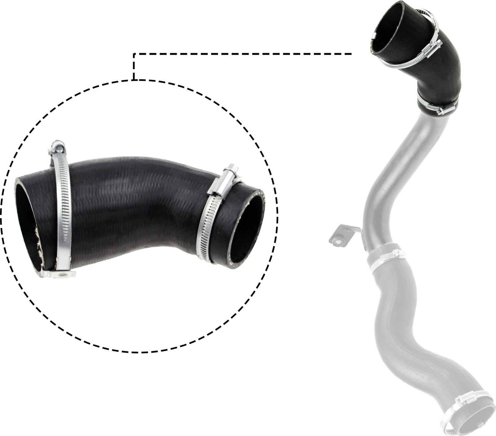 GATES-OE 09-0640 Charge Air Hose for FORD