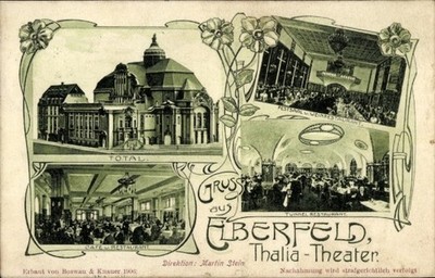 Ak Elberfeld Wuppertal, Thalia Theater, Café und Restaurant,... - 4566243