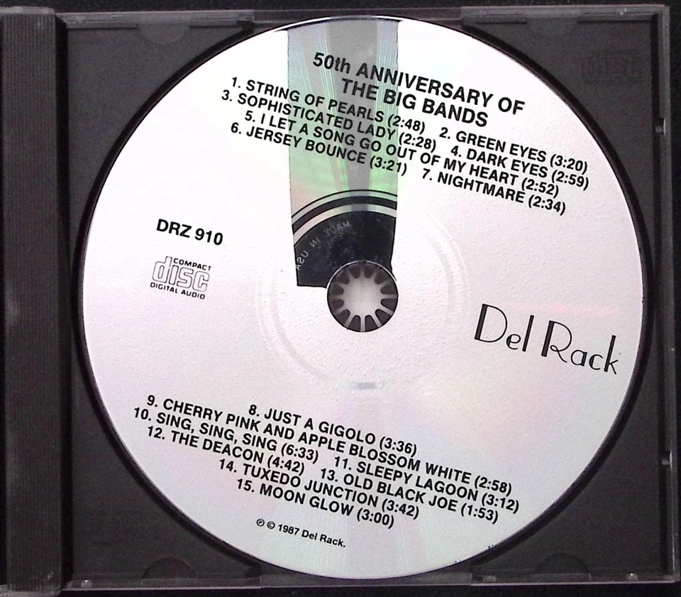VARIOUS ARTISTS 50TH ANNIVERSARY OF THE BIG BANDS DEL RACK REC CD 8187 - Image 4 of 4