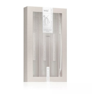WEI Mask Rice Sprout Express Glow Illuminating - 3 masks In Box