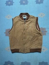 Vintage St. John s bay corduroy vest jacket quilt lined burnt orange men s large
