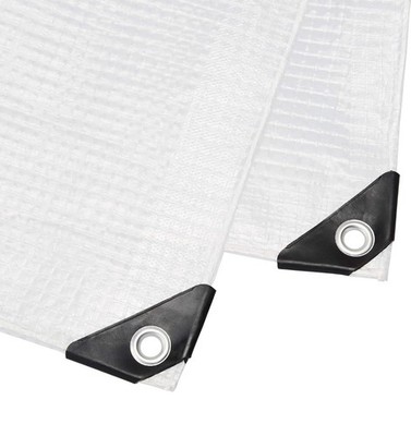 Amazoncommercial Heavy Duty Waterproof Clear Mesh Tarp 8 X 20 FT 1-pack
