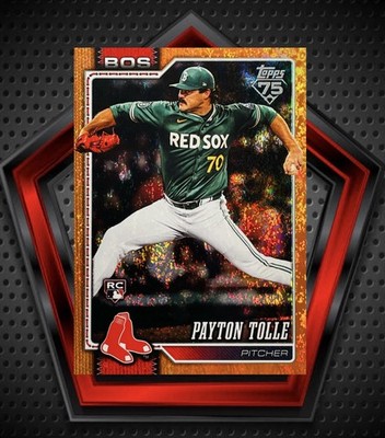 Payton Tolle RC *5/25* 2026 Topps Series 1 Orange Holo #15 Boston