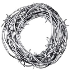8 Pcs 65.6 Foot Fake Rusted Barbed Wire Prop Western Christmas Party Decorati...