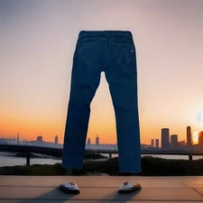 Vigoss Thompson Tomboy Jeans Womens  26/26 Distressed Strech Blue