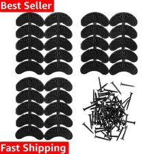 Essential 30 PCS Heel Repair Pads with Nails - Non-Slip Rubber Tips for Shoes