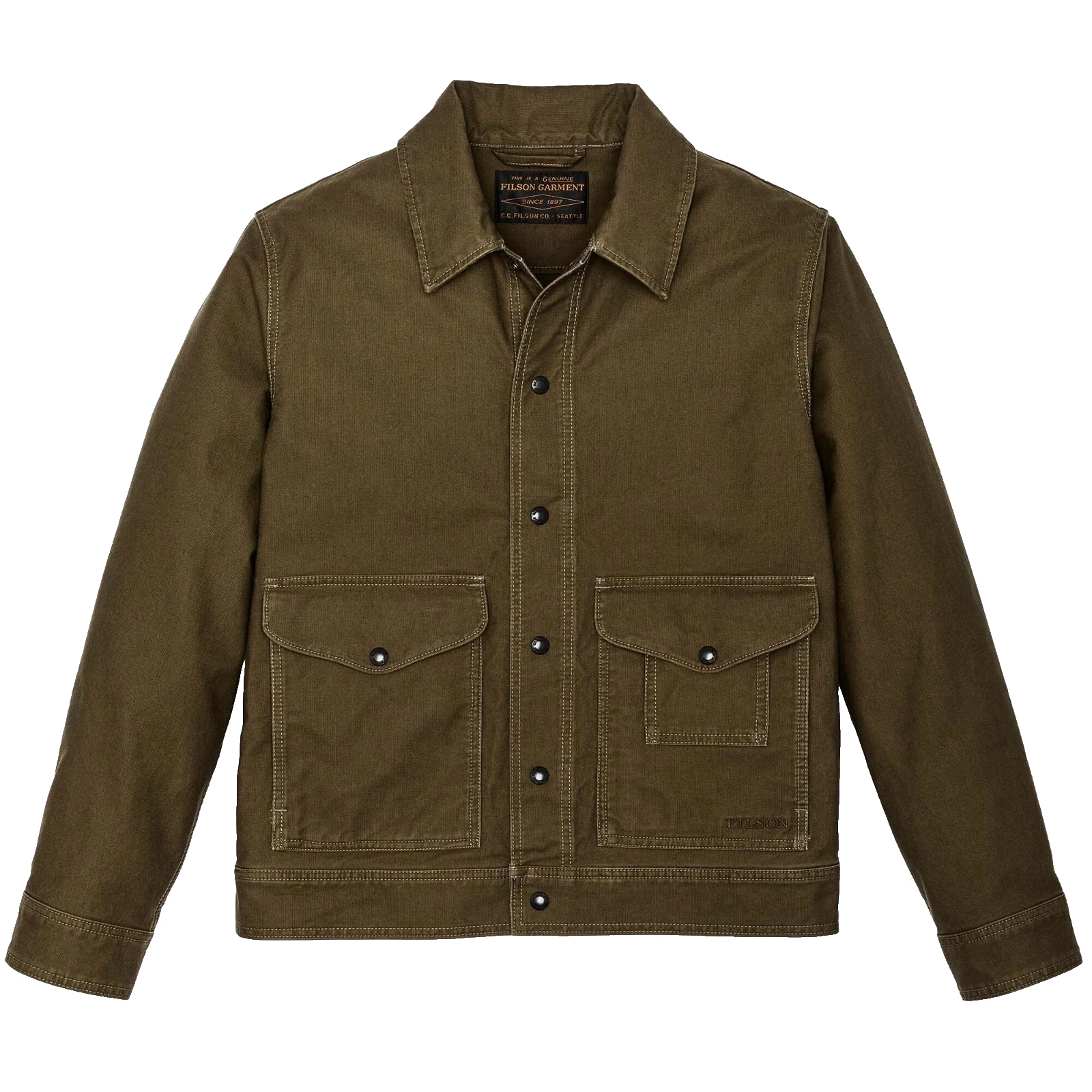 Filson Jungle Cloth Work Jacket - XL - 20277934 Dark Olive Green Otter Rugged CC