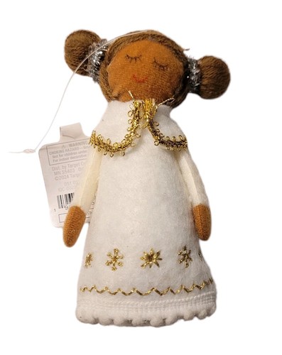 2 Wondershop Felt Fabric African American Angel & Girl Ornaments 2024 New w/ Tag - Picture 3 of 24