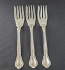 Lot of 3 Gorham Chantilly 1895 Sterling Silver Fish Pastry Salad Forks 5 3/4”