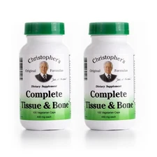 Dr Christopher's Complete Tissue Bone Formula 100 VegCaps Pack of 2