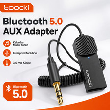 Toocki Bluetooth 5.0 AUX Adapter 3,5 mm Auto Klinke Musik Receiver