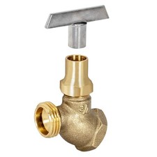 Eastman Female Loose Key Hose Bibb, 3/4 Inch FIP x 3/4 Inch MHT, Brass Plumbi...