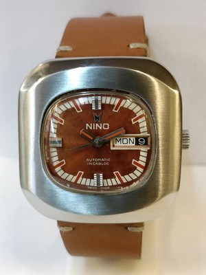 NINO AUTOMATIC PATINA ORANGE DIAL N17 SWISS MEN'S WORKING