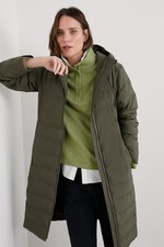 Seasalt Women's Regular Keser Waterproof Puffer Coat Moorland