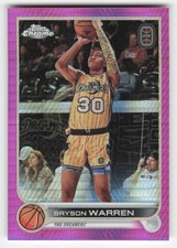 2022-23 Topps Chrome Overtime Elite #92 Bryson Warren Pink SN