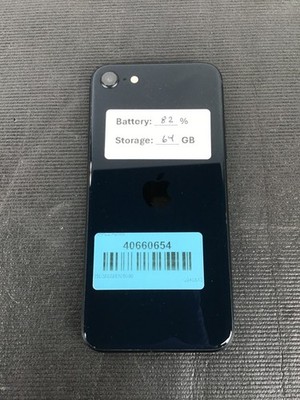 Apple iPhone SE 3rd Gen Unlocked 64GB A2595 Black 82%+ Batt~