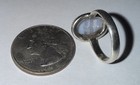 Sterling Silver Ring with Oval Blue Lace Agate Stone Bezel Setting Size 7.25 — photo 2
