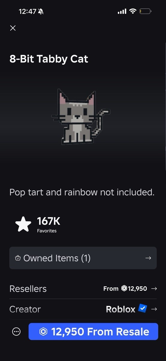 Roblox 8-Bit Tabby Cat Character Model Virtual Item, Roblox Video